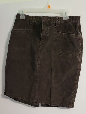 Old NAVY Corduroy Pencil Skirt in Deep Brown